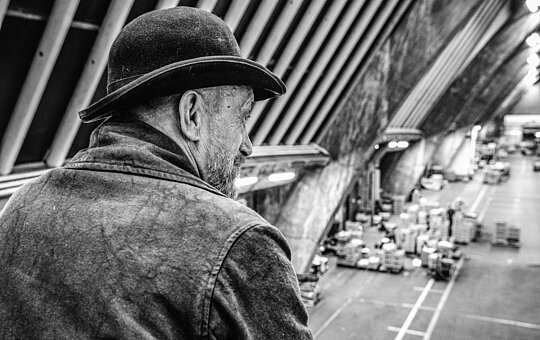 Mirko Sachs auf dem Hamburger Großmarkt