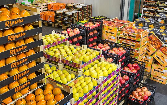 Produktvielfalt in der Großmarkthalle